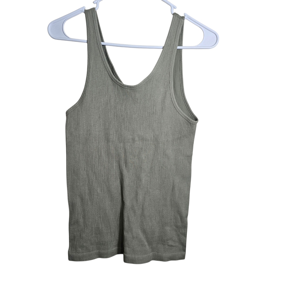 Athleta Ribbed Tank in Sage